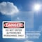 Signmission Do Not Enter Authorized Personnel Only Danger Sign, Plastic, 10in W x 7in L, 2PK OS-2PACK-DS-P-710-L-19327 - alternate 6